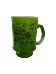 1970s Green Hawaiian Islands Mug