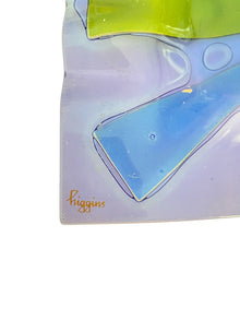 Beautiful Brilliant Purple Blue Infused Higgins Ashtray