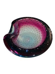 Rare Purple and Blue Bullicante Shell Bowl