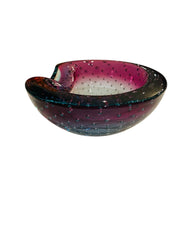 Rare Purple and Blue Bullicante Shell Bowl