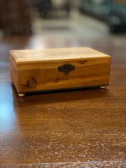 Vintage Trinket Box with Green Liner