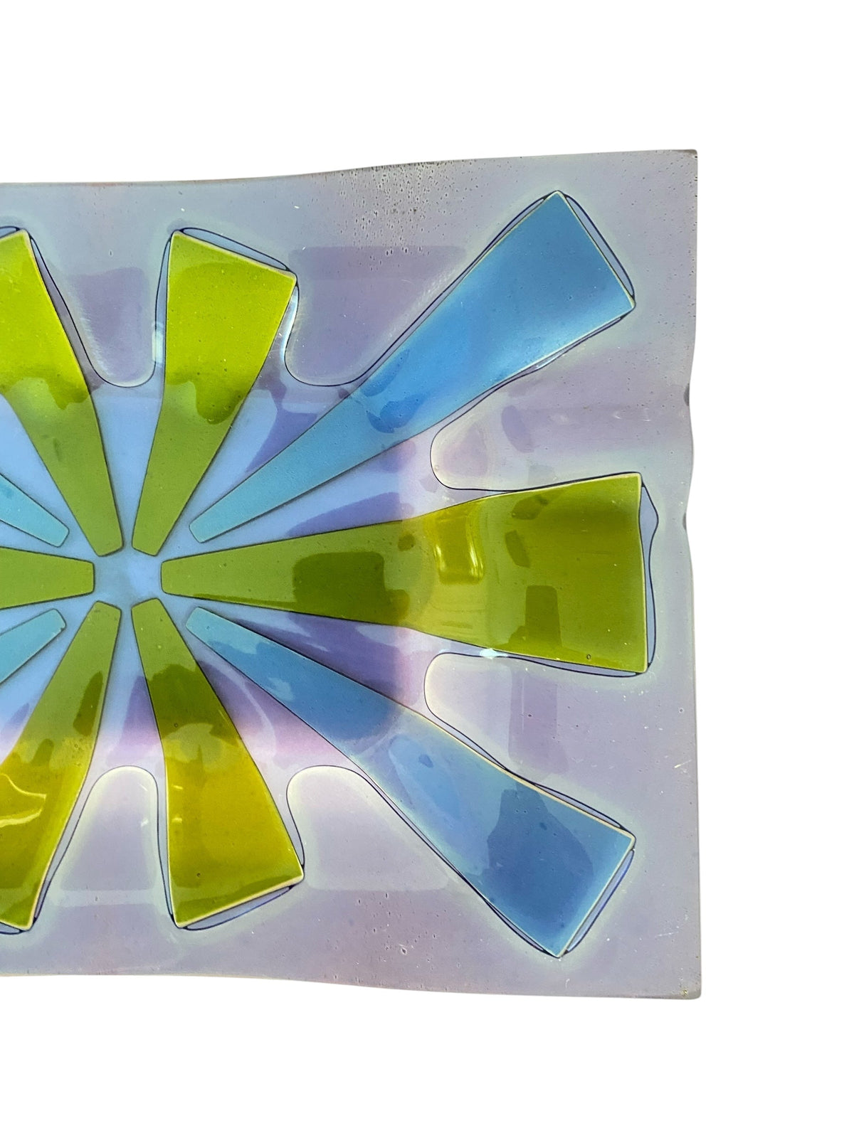 Beautiful Brilliant Purple Blue Infused Higgins Ashtray