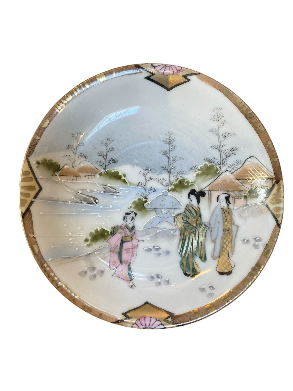 Art Deco Set of Four Japanese Tea set