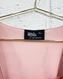 Vintage Ursula of Switzerland Pink Chiffon Dress (11/12)