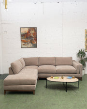 Lisette Sectional in Chandler Cocoa