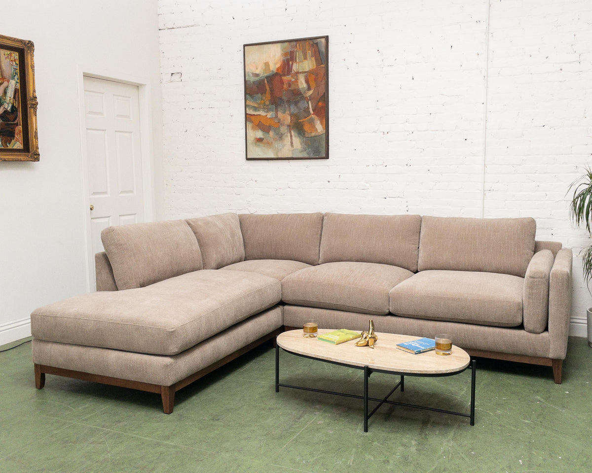 Lisette Sectional in Chandler Cocoa