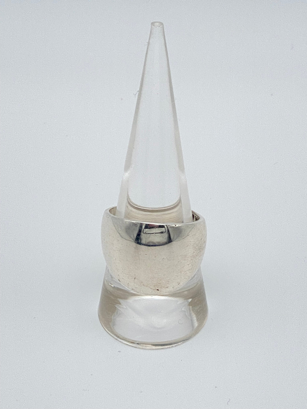 Wide Modernist Sterling Ring