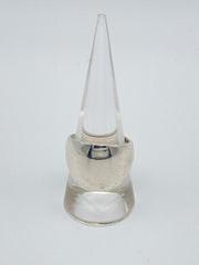 Wide Modernist Sterling Ring