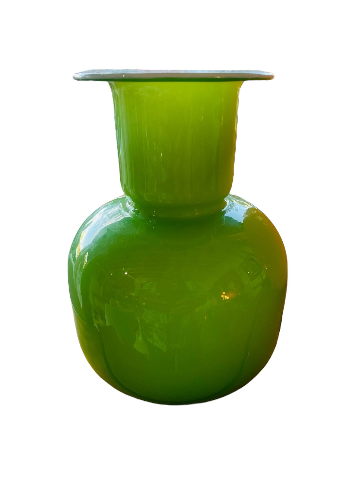 Lime Green Holmegaard Empoli Glass