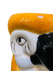 Orange Yellow Tiki Parrot Vase