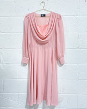 Vintage Ursula of Switzerland Pink Chiffon Dress (11/12)