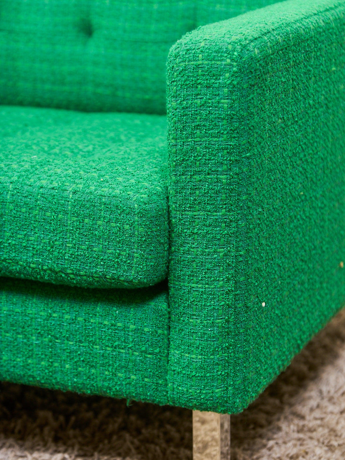 Don Sofa in Grass Green Tweed