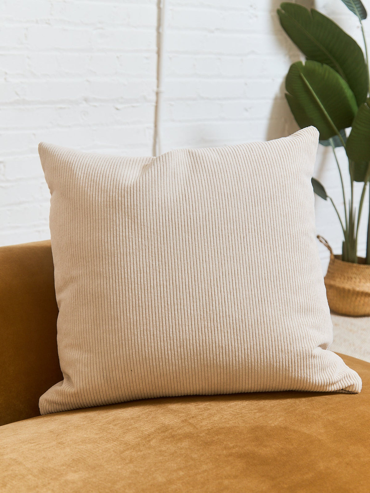 Corduroy Pillow in Groove Oat