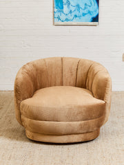 Rowan Swivel Chair in Maya Caramel Fabric