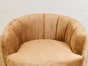 Rowan Swivel Chair in Maya Caramel Fabric