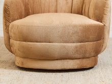 Rowan Swivel Chair in Maya Caramel Fabric