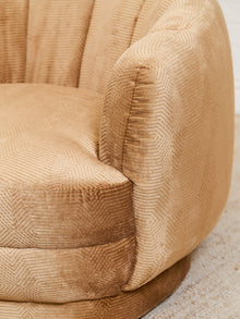 Rowan Swivel Chair in Maya Caramel Fabric