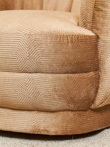 Rowan Swivel Chair in Maya Caramel Fabric