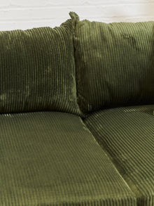 Low Profile Corduroy Lounging Sofa