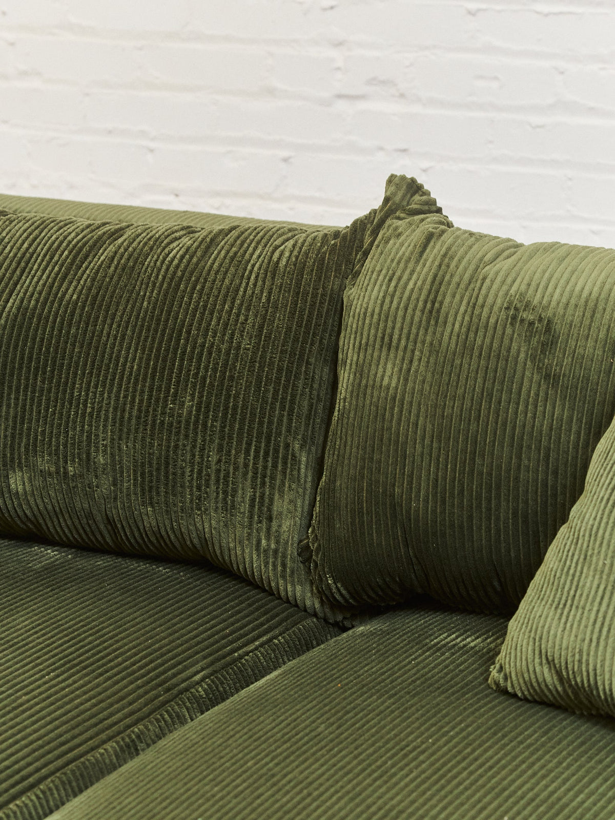 Low Profile Corduroy Lounging Sofa