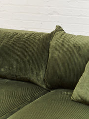 Low Profile Corduroy Lounging Sofa
