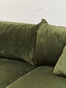Low Profile Corduroy Lounging Sofa