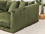Low Profile Corduroy Lounging Sofa