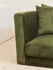Low Profile Corduroy Lounging Sofa
