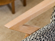 Zephyr Lounge Chair in Cheetah Upholstery