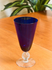 Vintage 1930s Morgantown Ritz Blue Tumblers