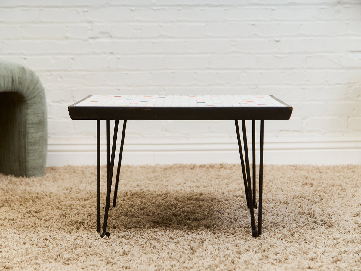Vintage Mosaic Coffee Table, 27-Inch