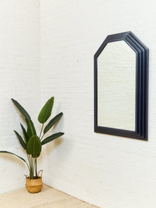 Blue Post Modern Mirror