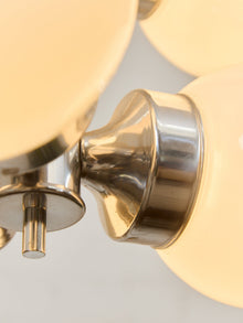 Italian Vintage Chrome Pendant Chandelier