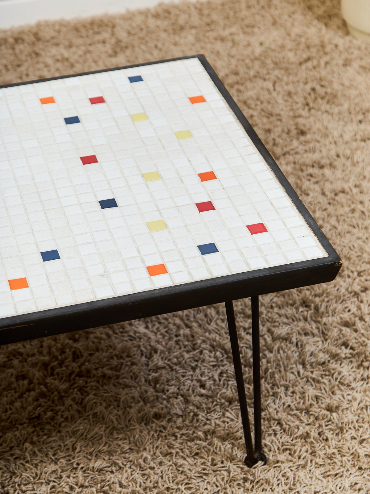 Vintage Mosaic Coffee Table, 27-Inch