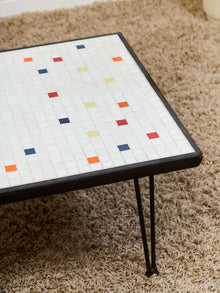 Vintage Mosaic Coffee Table, 27-Inch