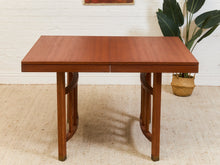 Expandable Dining Table with Sculptural Base Restored