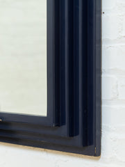 Blue Post Modern Mirror