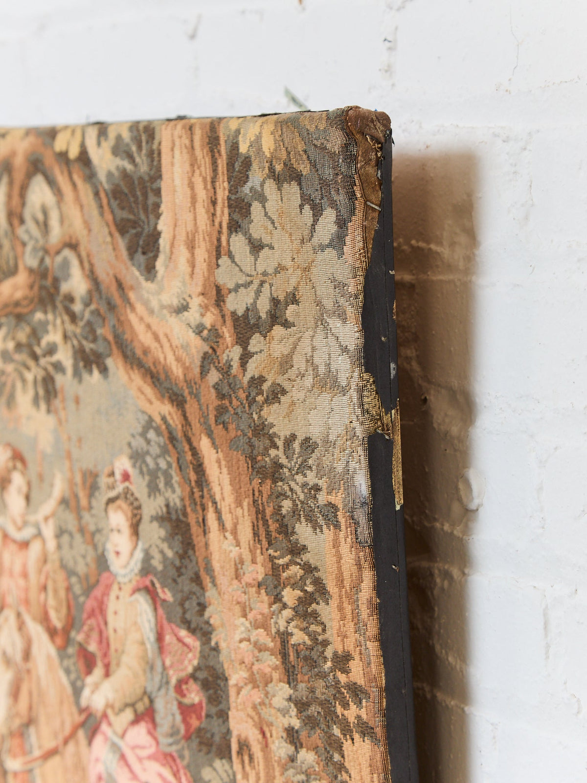 Vintage French Tapestry Large Framed