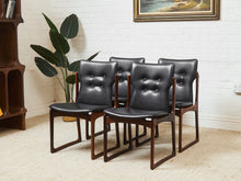 Rare Set of Danish Vamdrup Stolefabrik Rosewood Dining Chairs