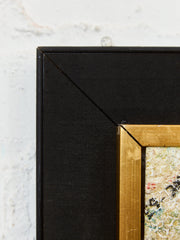 Enamel Style Oil Painting, Mid-century, Modern Abstract