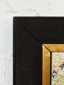 Enamel Style Oil Painting, Mid-century, Modern Abstract