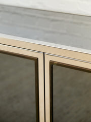 Angolo Metal Arte in Italy, 1960s Chrome and Mirror Glass Sideboard