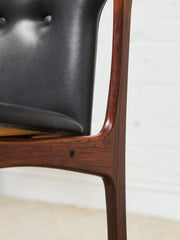 Rare Set of Danish Vamdrup Stolefabrik Rosewood Dining Chairs