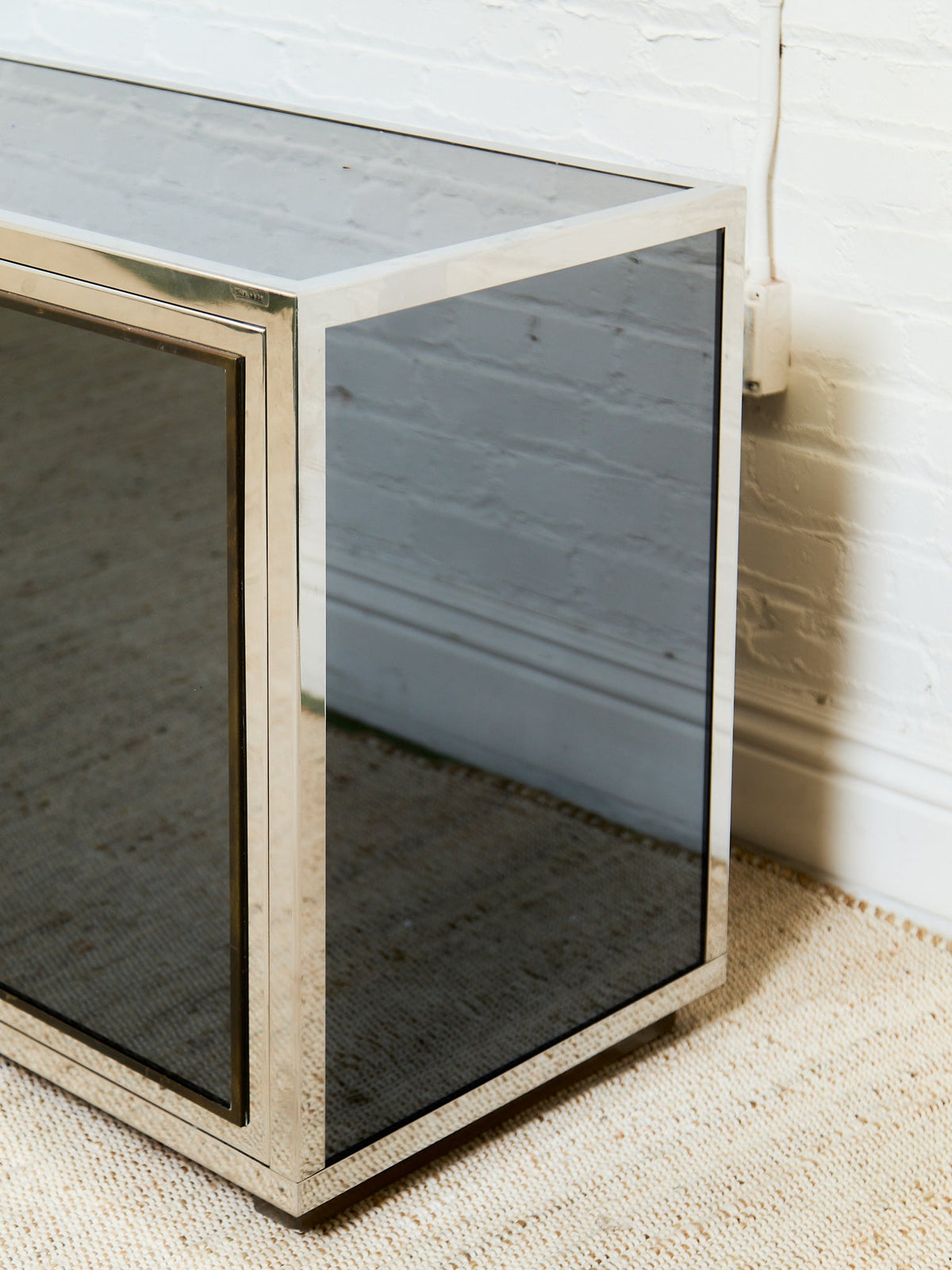 Angolo Metal Arte in Italy, 1960s Chrome and Mirror Glass Sideboard
