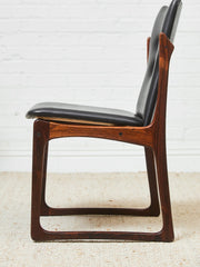 Rare Set of Danish Vamdrup Stolefabrik Rosewood Dining Chairs
