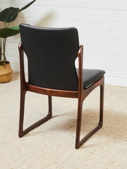 Rare Set of Danish Vamdrup Stolefabrik Rosewood Dining Chairs