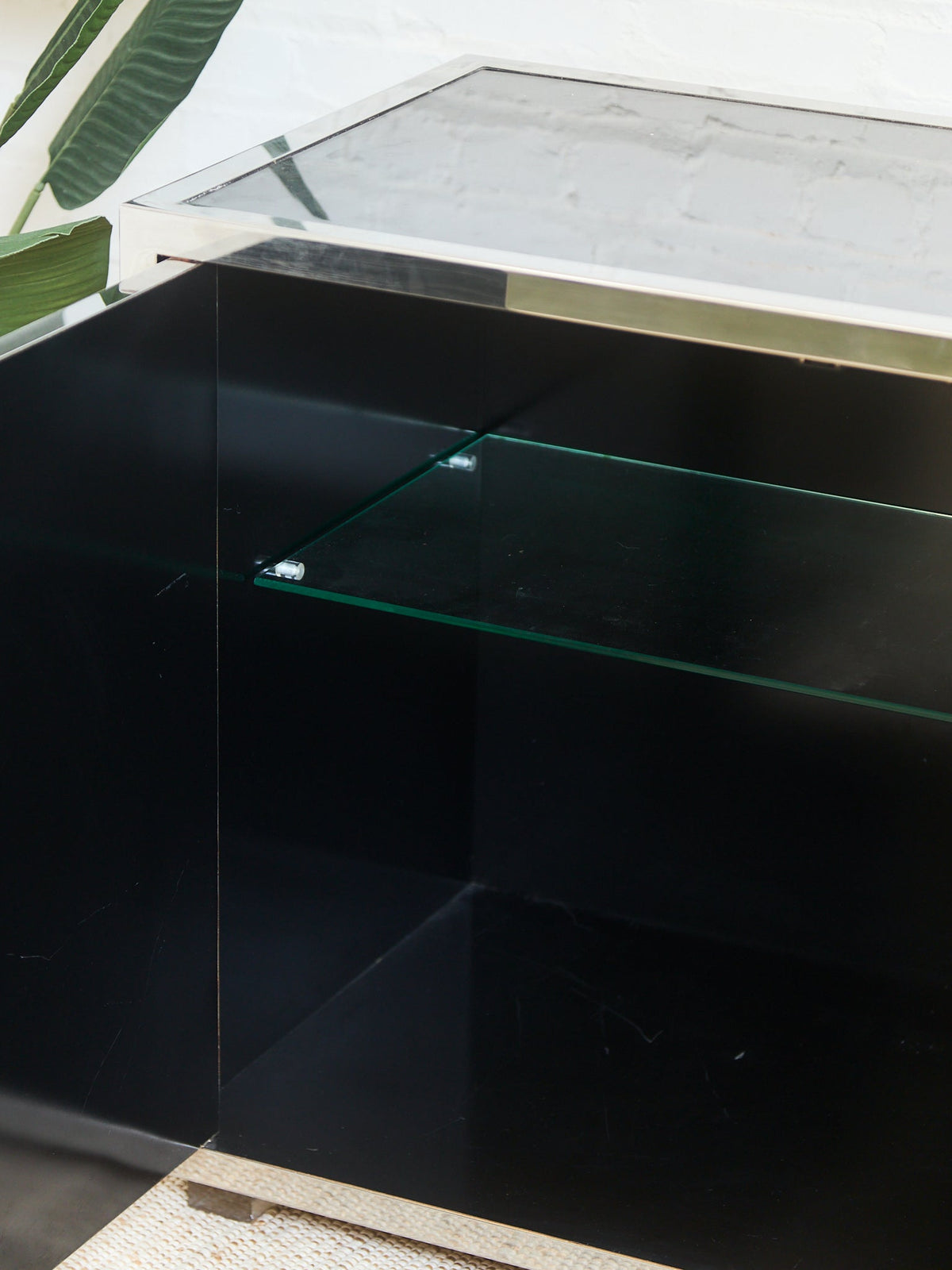 Angolo Metal Arte in Italy, 1960s Chrome and Mirror Glass Sideboard
