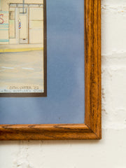 Bill’s on Main Street Vintage Mixed Media Original Artwork Cathy Carter