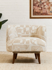 Sabin Swivel Chair in Kali Porclain
