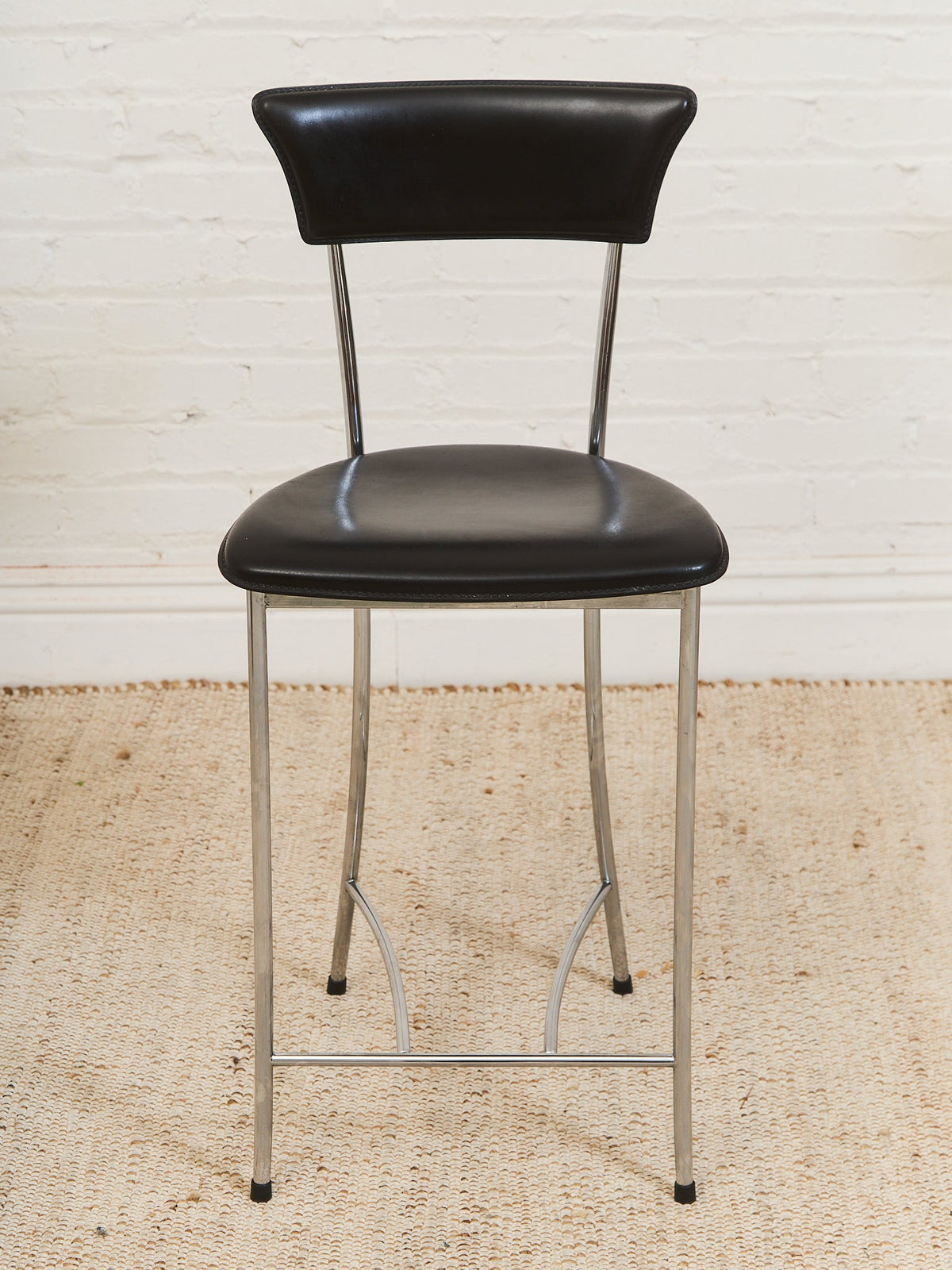 Arper Italy Leather Counter Stool